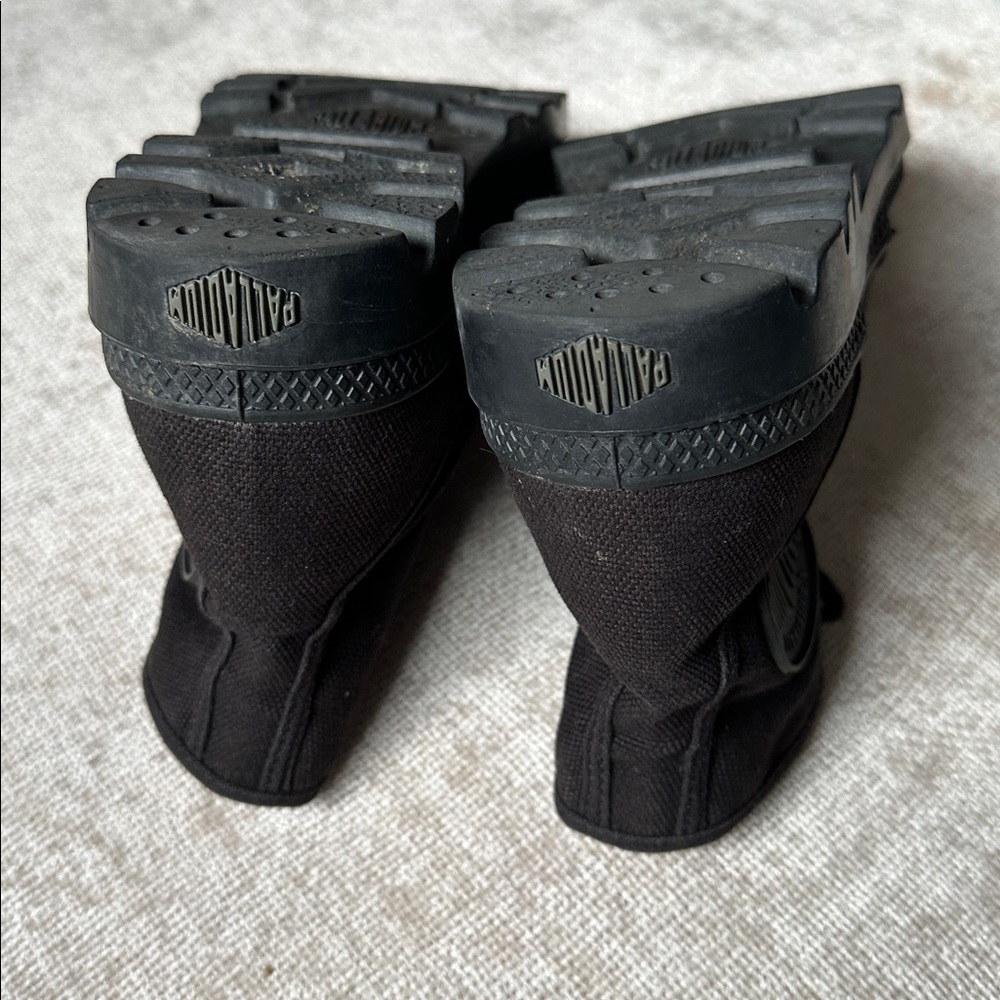 Palladium Pampa Hi Black Canvas Boots - Picture 5 of 7